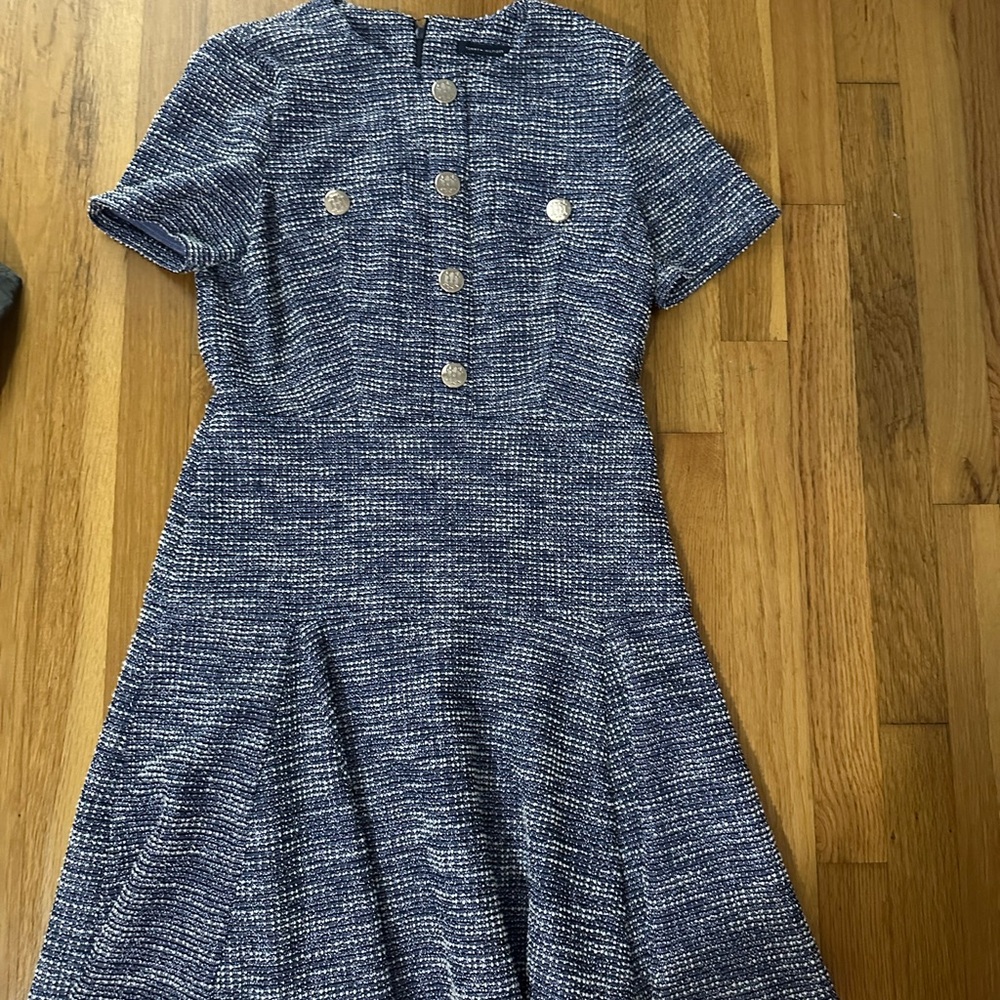 Tommy Hilfiger Blue Tweed Dress